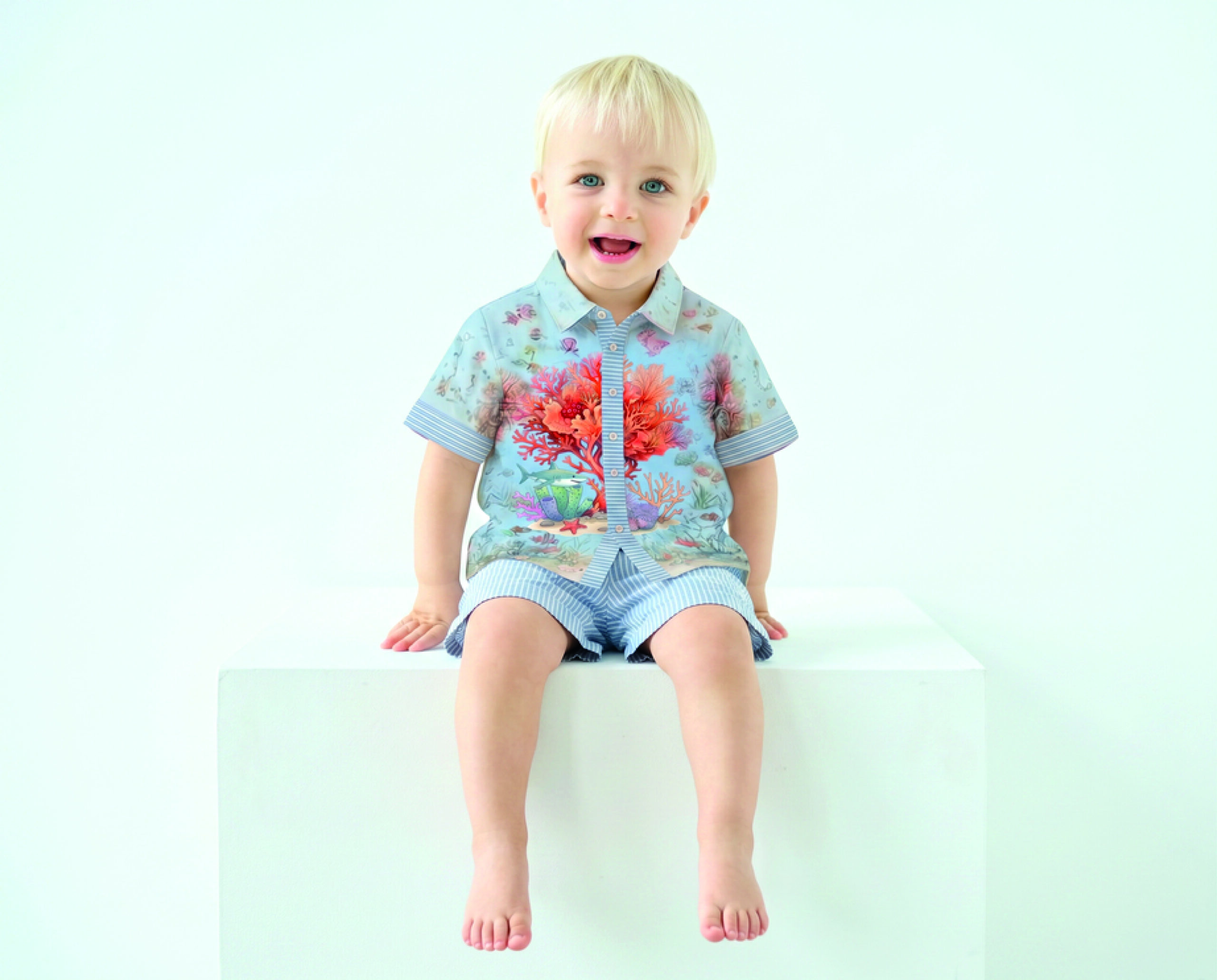 Musical Mermaid - Stripe Summer Set