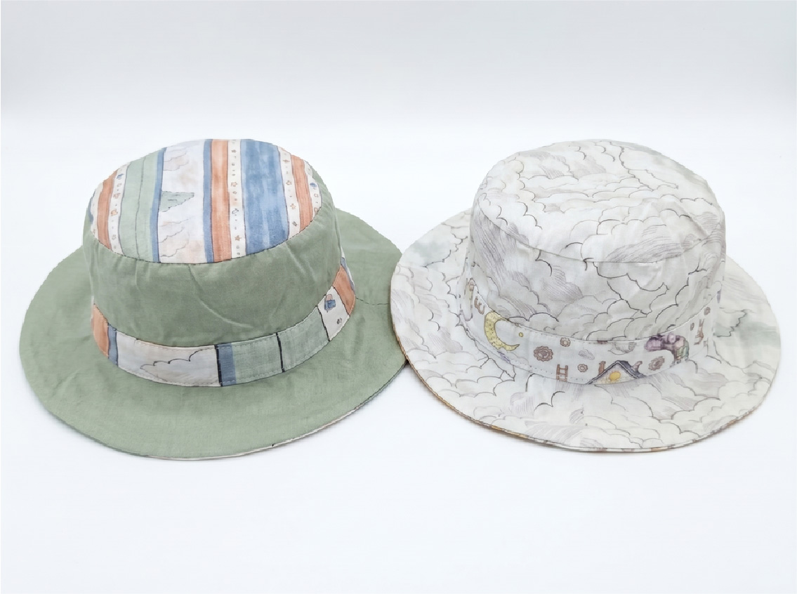 Pillow Case - Reversible Stripe Hat