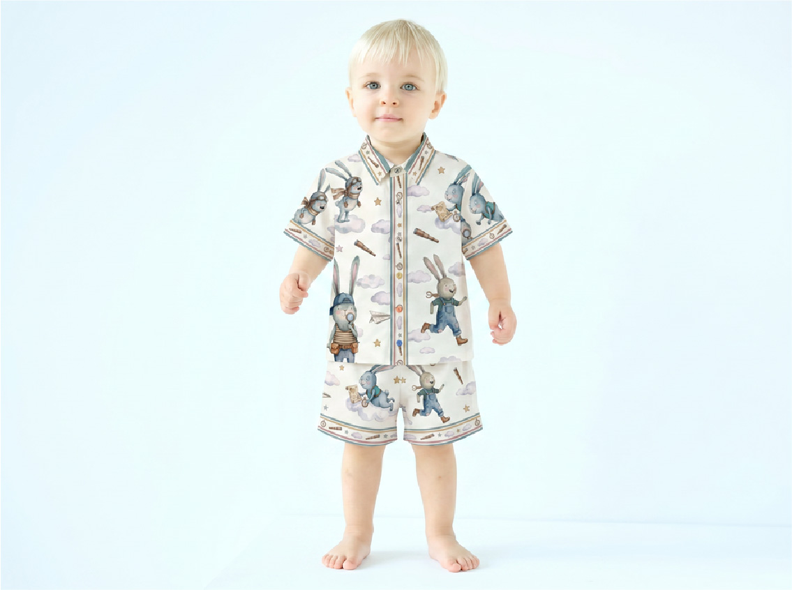 Rainbow Rabbits - Stripe Summer Set