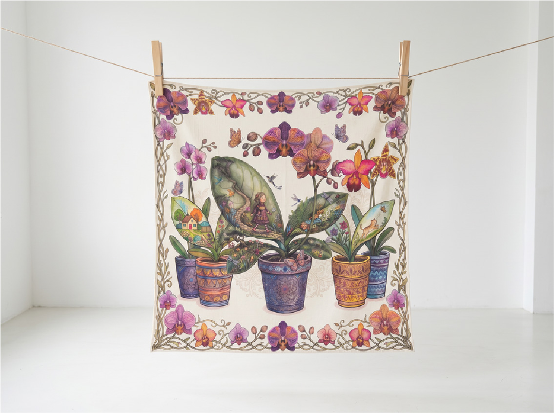 Garden Fairy Botanical - Orchid Blanket