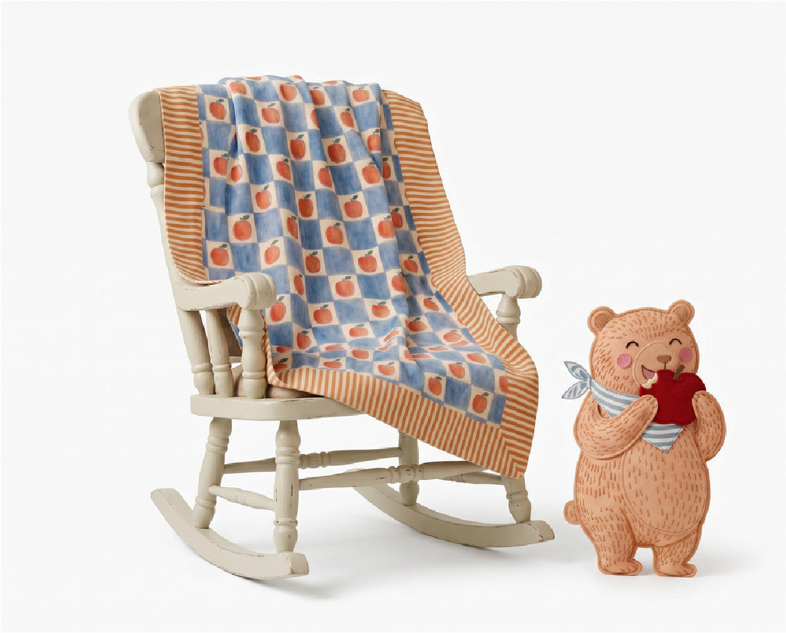 Sweet-Toothed Bear - Checkered Blanket